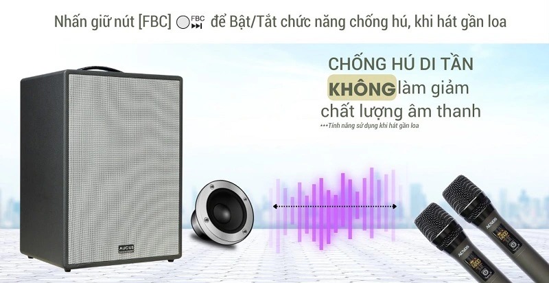 Loa xách tay Mini Karaoke Acnos AUCUS X200, công suất 300W